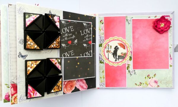Treasured Memories Sparkling Handmade Scrapbook image Treasured Memories Sparkling Handmade Scrapbook image