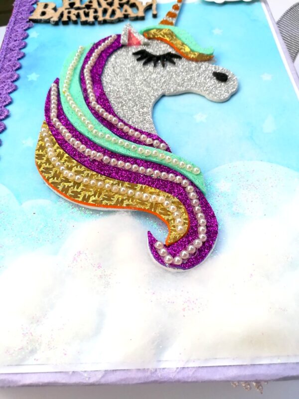 Sparkling Unicorn Birthday Scrapbook image