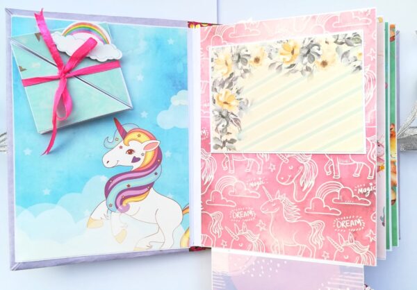 Sparkling Unicorn Birthday Scrapbook image