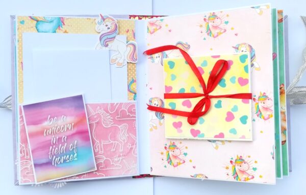 Sparkling Unicorn Birthday Scrapbook image