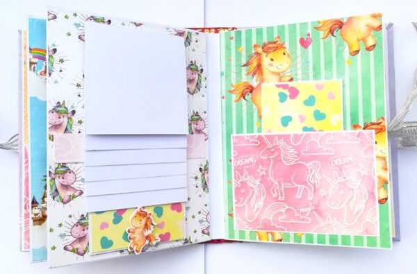 Sparkling Unicorn Birthday Scrapbook image