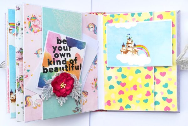 Sparkling Unicorn Birthday Scrapbook image
