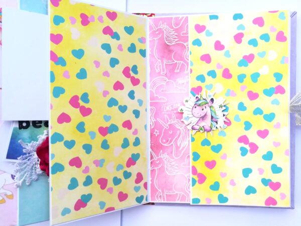 Sparkling Unicorn Birthday Scrapbook image
