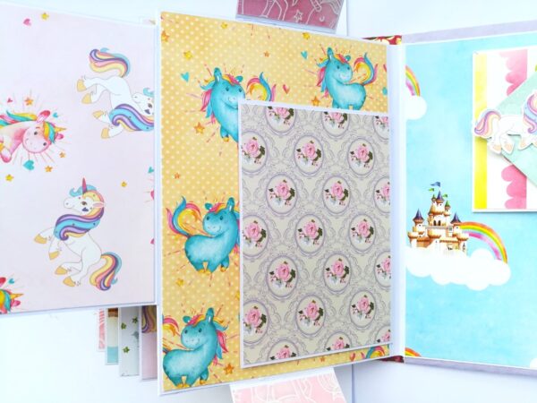 Sparkling Unicorn Birthday Scrapbook image