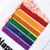 Sparkling Rainbow Cake Birthday Greeting card image