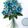 Blue Quilled Bouquet Greeting Card image
