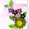 Sparkling Multicolored Quilled Flowers Card image Sparkling Multicolored Quilled Flowers Card image