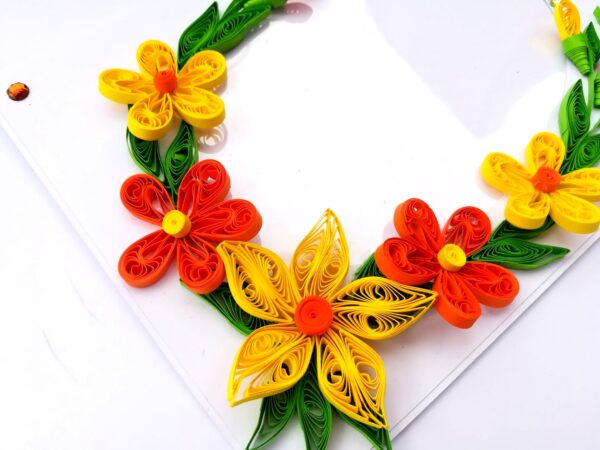 Yellow Themed Photo Frame Greeting Card image
