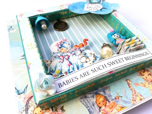 Baby Boy - 2 fold Mini Scrapbook image