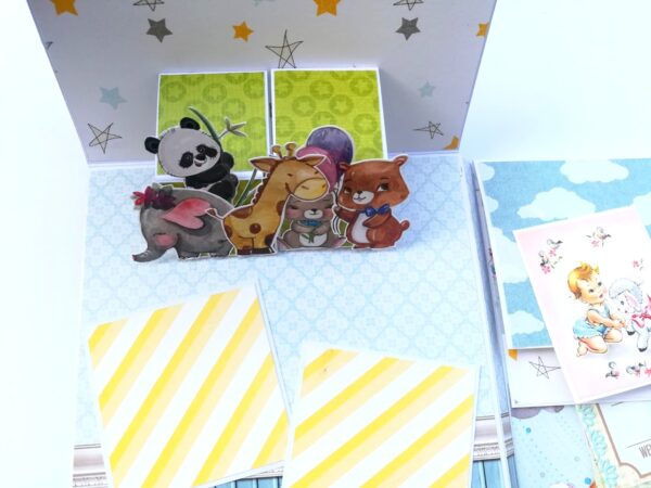 Baby Boy - 2 fold Mini Scrapbook image