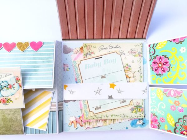 Baby Boy - 2 fold Mini Scrapbook image