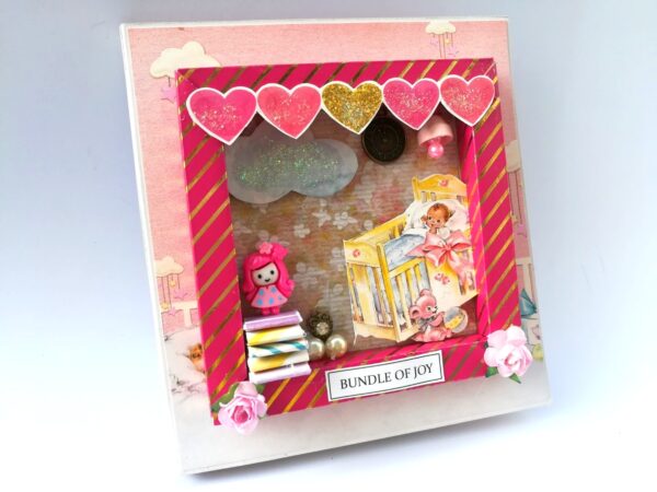 Baby Girl - 2 fold Mini Scrapbook image
