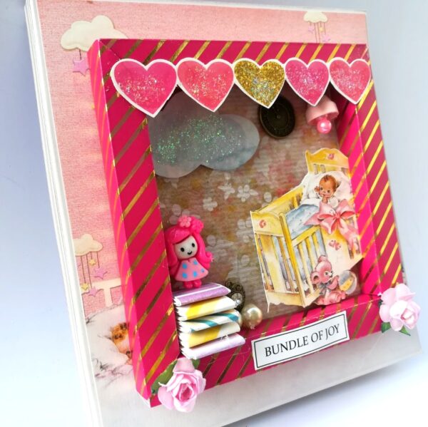 Baby Girl - 2 fold Mini Scrapbook image