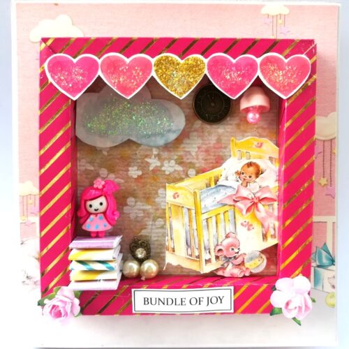 Baby Girl - 2 fold Mini Scrapbook image