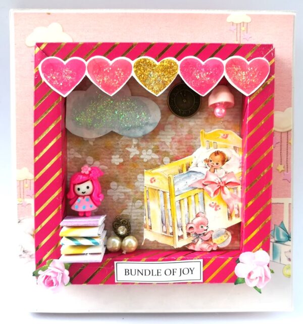 Baby Girl - 2 fold Mini Scrapbook image