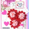 Sparkling Quilled Flowers 2 Fold Love Mini Scrapbook image
