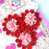Sparkling Quilled Flowers 2 Fold Love Mini Scrapbook image