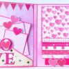 Sparkling Quilled Flowers 2 Fold Love Mini Scrapbook image