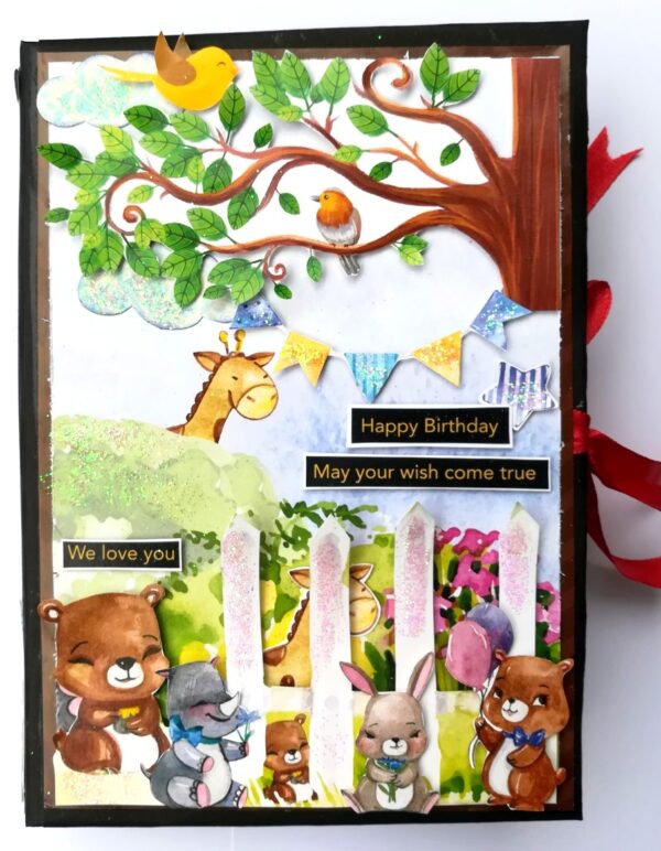 Happy Birthday Kids Themed Colorful Scrapbook image Happy Birthday Kids Themed Colorful Scrapbook image
