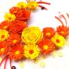 Yellow Themed Quilled Flowers in Heart Greeting Card image Yellow Themed Quilled Flowers in Heart Greeting Card image