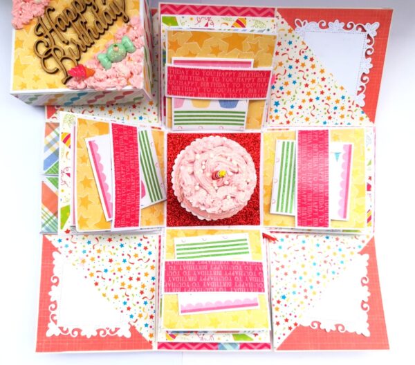 Colorful Sparkling Birthday Explosion Box image