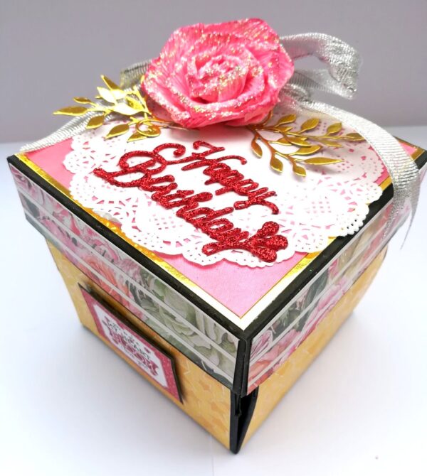 Love & Birthday Handmade Explosion Box image Love & Birthday Handmade Explosion Box image