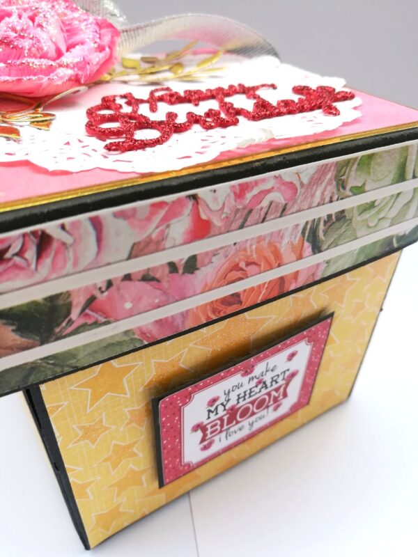 Love & Birthday Handmade Explosion Box image Love & Birthday Handmade Explosion Box image