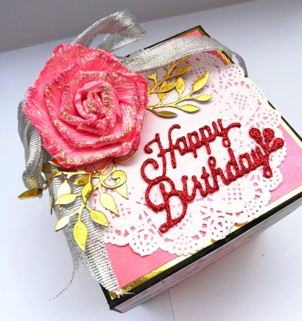 Love & Birthday Handmade Explosion Box image Love & Birthday Handmade Explosion Box image