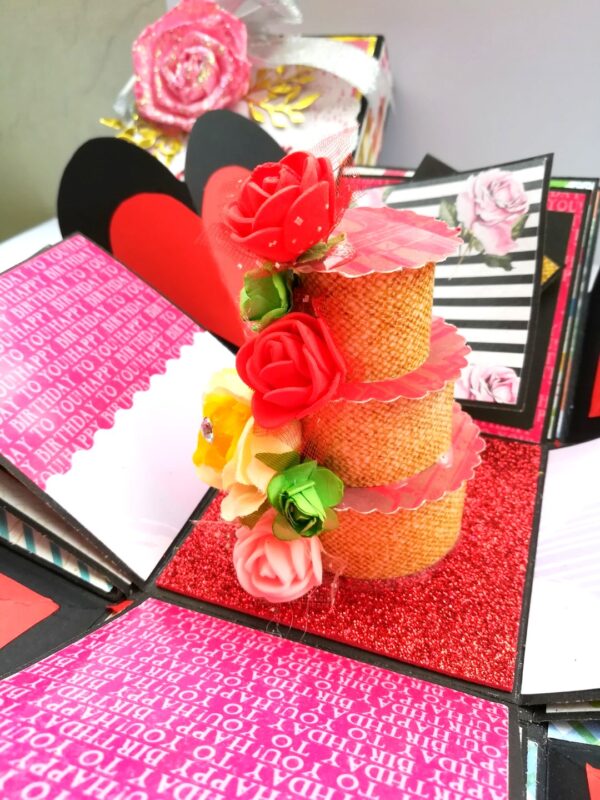 Love & Birthday Handmade Explosion Box image Love & Birthday Handmade Explosion Box image