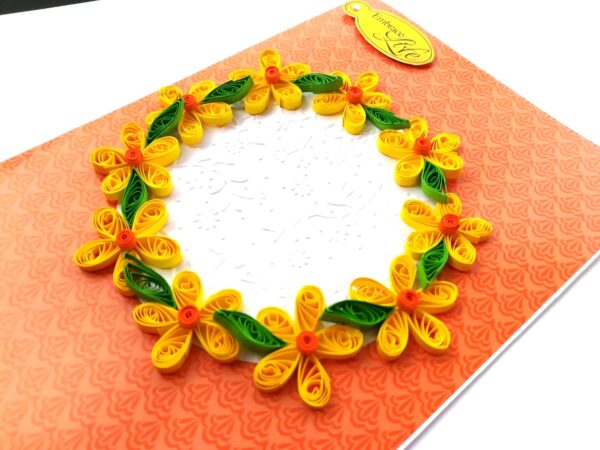 Quilled Yellow Flowers Greeting Card image