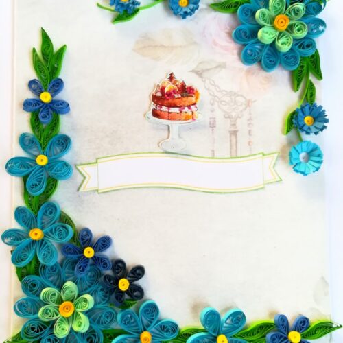 Quilled Blue Themed All Occasion card image