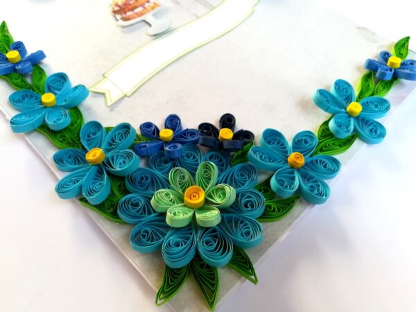 Quilled Blue Themed All Occasion card image