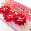 Love Themed Red Quilled Flowers Greeting card image