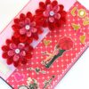 Love Themed Red Quilled Flowers Greeting card image