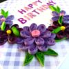 Sparkling Purple Quilled Mini Zigzag Scrapbook - D2 image