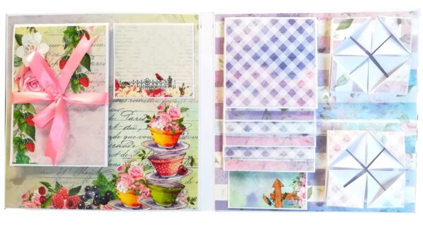 Sparkling Purple Quilled Mini Zigzag Scrapbook - D2 image