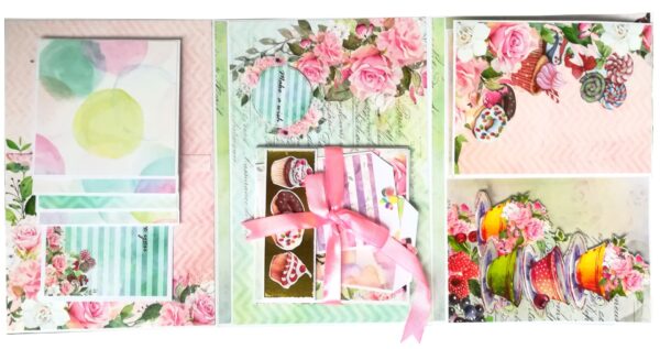 Sparkling Multicolored Birthday Mini Scrapbook C1 image