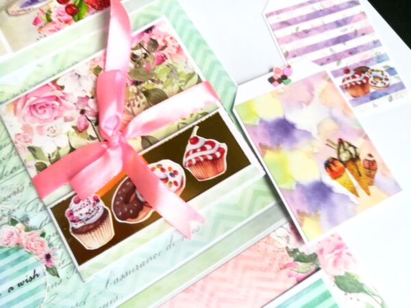Sparkling Multicolored Birthday Mini Scrapbook C1 image