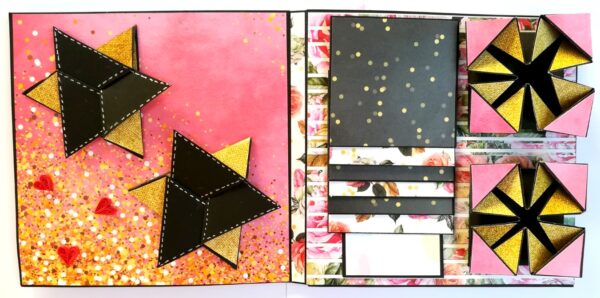 Anniversary Zigzag Mini Scrapbook - D4 image Anniversary Zigzag Mini Scrapbook - D4 image