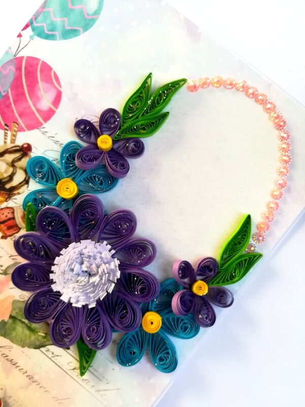 Sparkling Happy Birthday Quilled Card image