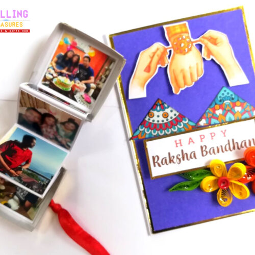Pop Up Photo Handmade Quilled Rakhi Combo image