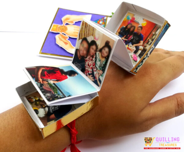 Pop Up Photo Handmade Quilled Rakhi Combo image