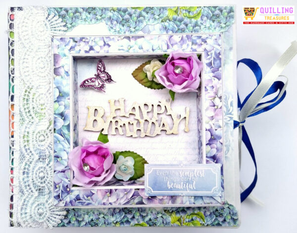 Birthday Scrapbook - Blue themed image