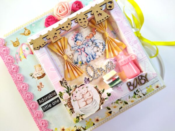 Sparkling Unisex Baby Scrapbook