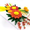 Sparkling Quilled Assorted Flowers Card image