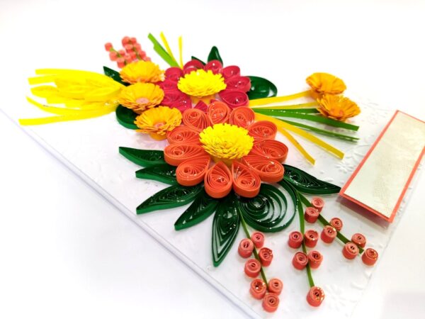 Sparkling Quilled Assorted Flowers Card image