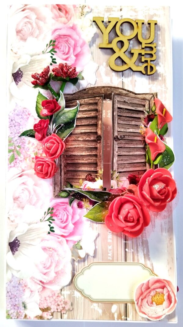Love/Anniversary Mini Scrapbook Greeting Card image