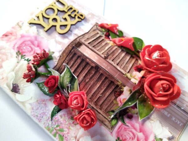 Love/Anniversary Mini Scrapbook Greeting Card image