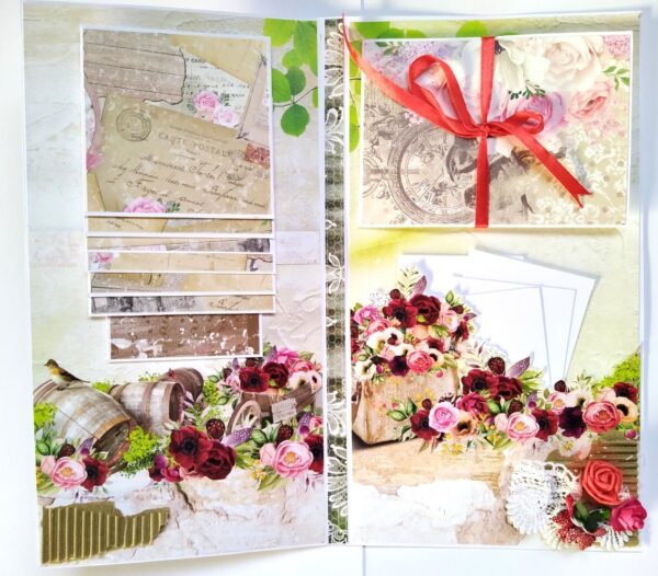 Love/Anniversary Mini Scrapbook Greeting Card image