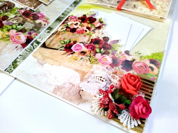 Love/Anniversary Mini Scrapbook Greeting Card image